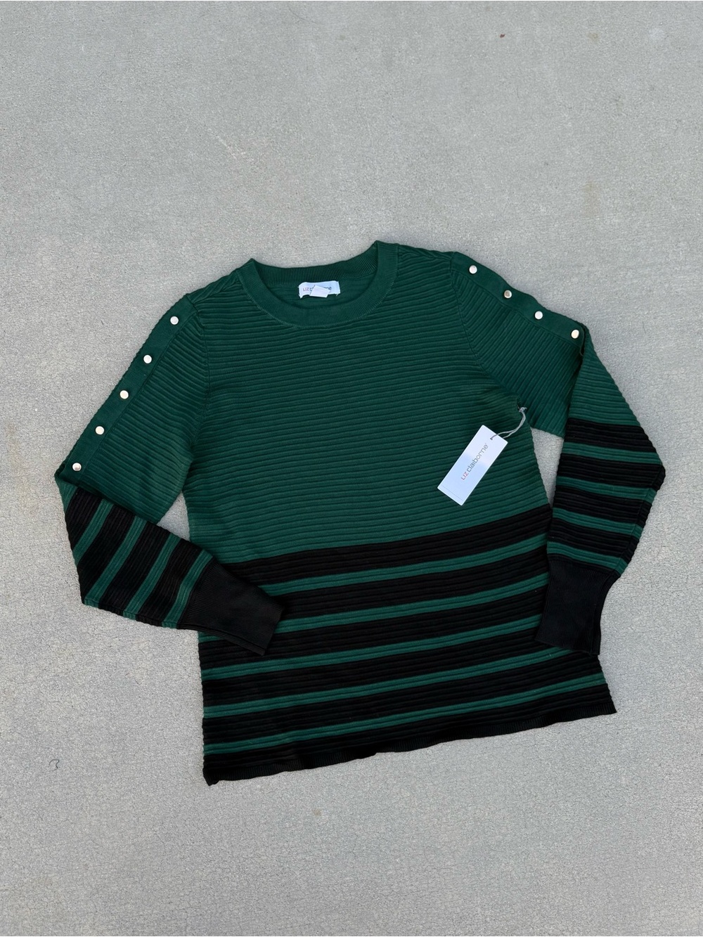 liz claiborne ribbed sweater
